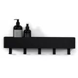 Spinder Design Crna željezna zidna kupaonska polica Multi –