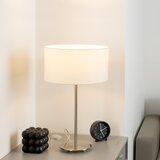Eglo LED stona lampa TUNJA 1xE27/60W/230V 38,5 cm mat hrom/bela | Eponuda.com