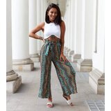 Gemre Green Wide Pleated Trousers Archimede | Shoptok.si