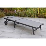 Gardenson VRTNI LEŽALNIK aluminij prašno lakirano barve grafita, siva | Shoptok.si