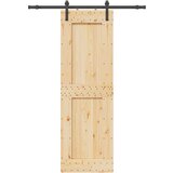 vidaXL Klizna vrata s priborom za montažu 70 x 210 cm masivna borovina | shoptok.hr