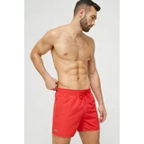 Lacoste Kopalne kratke hlače rdeča barva