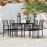  9-dijelni vrtni blagovaonski set crni | shoptok.hr