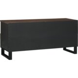 vidaXL TV omara 100x33.5x46 cm Trdna lesena mangovka & inženirski les | Shoptok.si