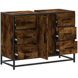 vidaXL Kupaonski ormarić za umivaonik boja hrasta 80x33x60 cm drveni | shoptok.hr