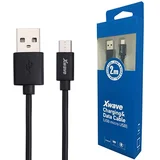 USB kabl/USB 2.0 (tip A)-Micro USB (tip A)/dužina 2m/2A /crna pvc ( USB Micro 2m 2A black pvc ) USB Micro 2m 2A black pvc