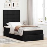 vidaXL otomanski okvir kreveta s madraca crni 100x200cm tkanine | shoptok.hr