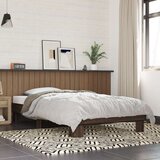vidaXL Okvir za krevet smeđi hrast 90x190 cm konstruirano drvo i metal | shoptok.hr