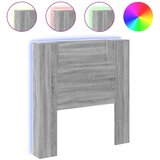Maison Chic posteljno vzglavje - vzglavna omarica - nočna omarica led siva sonoma 100x16,5x103,5 cm, (21705848) Cene