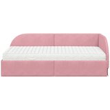  Kutni krevetni okvir s madracem 2 kom. Ružičasta 100 x 200 cm | shoptok.hr