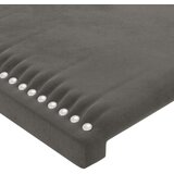  Posteljno vzglavje temno sivo 100x5x118/128 cm žamet, (20739494) | Shoptok.si