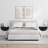 Polica na zidu Zidne Crna 48 x 24 x 24 cm Konstruirano drvo | shoptok.hr