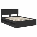  Krevetna konstrukcija Crna 150 x 200 cm Konstruirano drvo | shoptok.hr