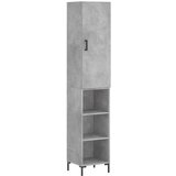  The Living Store Visoka omara betonsko siva 34,5x34x180 cm inženirski les - Visoka Omara, (21445321) | Shoptok.si