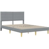  Krevetna konstrukcija Svijetlo siva 140 x 190 cm Poliester | shoptok.hr