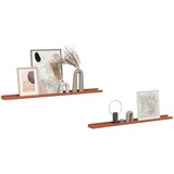  Polica na zidu 2 pcs Crvena 100 x 9 x 3 cm Konstruirano drvo | shoptok.hr