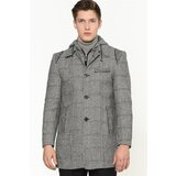 Dewberry PLT8335 MEN'S COAT-PLAID GREY