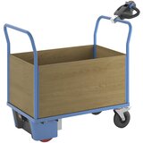 eurokraft pro ploski voziček z električnim pogonom, 4 visoke stene iz mdf, dxšxv 1420 x 700 x 1300 mm | Shoptok.si