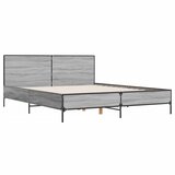 Okvir kreveta boja hrasta 135x190cm konstruirano drvo i metal | shoptok.hr