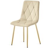 Libra stolica - svijetlo bež baršun / zlatne noge x 2 | shoptok.hr