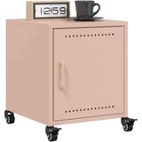 vidaXL Nočna omarica roza 36x38,5x43,5 cm jeklo, (21242832) | Shoptok.si
