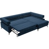 Hom`in KOTNA SEDEŽNA GARNITURA, šenilja temno modra | Shoptok.si