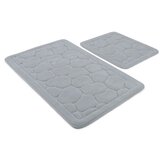 Lino lino - blue multicolor bathmat set (2 pieces) u