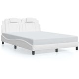  Okvir kreveta s LED svjetlima bijeli 140x190 cm od umjetne kože | shoptok.hr