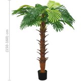 vidaXL umjetna cikas palma s posudom 160 cm zelena | shoptok.hr