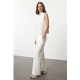 Trendyol Ecru Knitwear Collar Detailed Thick Knitted Blouse and Trousers Top and Bottom Set | Shoptok.si