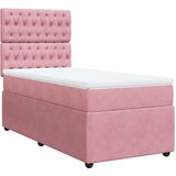 Box spring krevet s madracem ružičasti 90x200 cm baršunasti | shoptok.hr