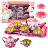 Metalni set za igru za čaj ili kavu s motivom makčice - rozi | shoptok.hr