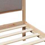 Okvir za krevet Sivo-smeđa 75 x 190 cm tkanina | shoptok.hr