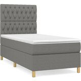 The Living Store Box spring postelja z vzmetnico temno siva 100x200 cm blago - Box Spring Postelja, (21521311) | Shoptok.si