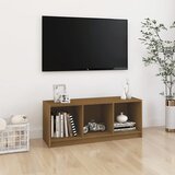 vidaXL TV omarica medeno rjava 104x33x41 cm trdna borovina Cene