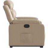 vidaXL Naslanjač s funkcijo vstajanja kapučino barve umetno usnje | Shoptok.si