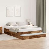  Krevet s prostorom za pohranu Staro drvo 140x200 cm Cijene