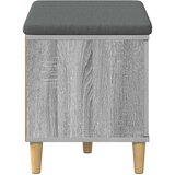  Klupa za hodnik s jastukom Sivi Sonoma 60 x 38 x 46 cm | shoptok.hr