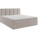 MID.YOU POSTELJA Z VZMETNICO 200 cm x 220 cm , les, tekstil, leseni material bež | Shoptok.si