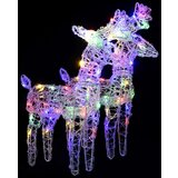  Božični jeleni s sanmi 320 LED lučk iz akrila, (20707824) | Shoptok.si