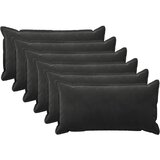  Presvlaka za jastuk 6 pcs HOUTEN Crna 40 x 80 cm Baršun | shoptok.hr