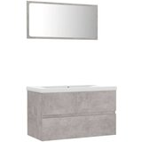  Set kupaonskog namještaja od iverice siva boja betona | shoptok.hr