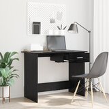 vidaXL Stol s ladicama Crni hrast 100 x 50 x 76 cm Konstruirano drvo | shoptok.hr