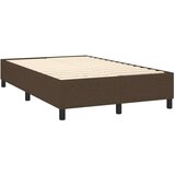  Box spring postelja z vzmetnico temno rjav 120x200 cm blago, (20898802) | Shoptok.si