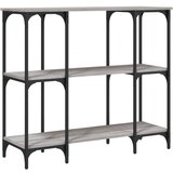 Maison Chic konzolna miza - miza ob steni siva sonoma 102x35x90 cm inženirski les, (21786006) Cene