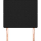  Uzglavlje Crno 90x5x118/128 cm Tkanina | shoptok.hr