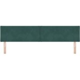  LED glava kreveta Tamnozelena 200 cm Baršun | shoptok.hr