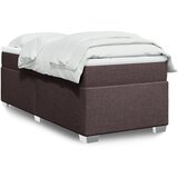 Maison Chic Box spring postelja - Vzmetna postelja z vzmetnico temno rjava 90x200 cm blago SL16531, (21894672) | Shoptok.si