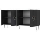 Hanah home komoda robber KB150 anthracite silver
