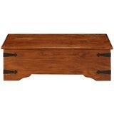 Maison Chic Klubska mizica - kavna mizica - Nizka mizica trden akacijev les medena 110x55x35 cm, (21752852) Cene